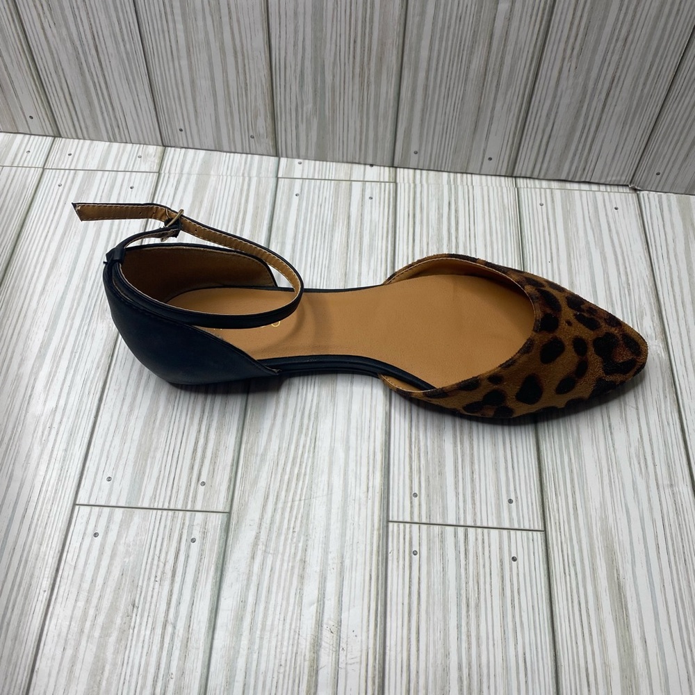 Bamboo Object 12 Leopard Print D'orsay Pointed Fl… - image 5